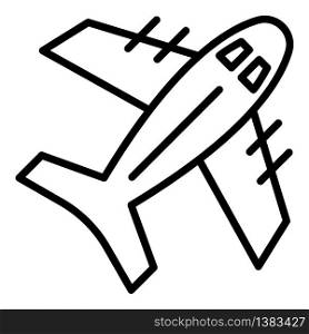 Air export icon. Outline air export vector icon for web design isolated on white background. Air export icon, outline style