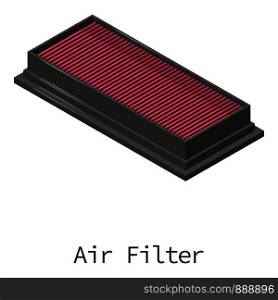 Air filter icon. Isometric illustration of air filter vector icon for web. Air filter icon, isometric 3d style