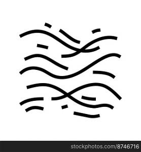 air flow line icon vector. air flow sign. isolated contour symbol black illustration. air flow line icon vector illustration