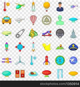 Air force icons set. Cartoon style of 36 air force vector icons for web for any design. Air force icons set, cartoon style