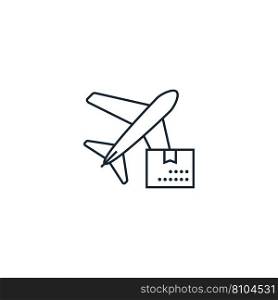 Air freight creative icon from delivery icons Vector Image