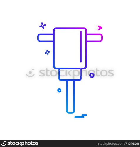 air hammer icon vector design