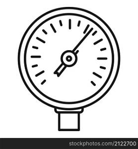 Air manometer icon outline vector. Gas pressure. Meter gauge. Air manometer icon outline vector. Gas pressure