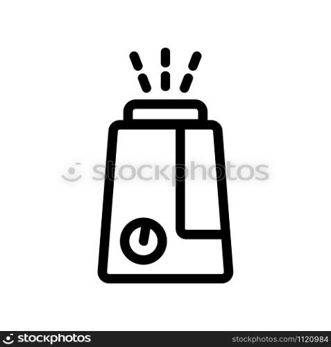 Air moisturiser icon vector. A thin line sign. Isolated contour symbol illustration. Air moisturiser icon vector. Isolated contour symbol illustration