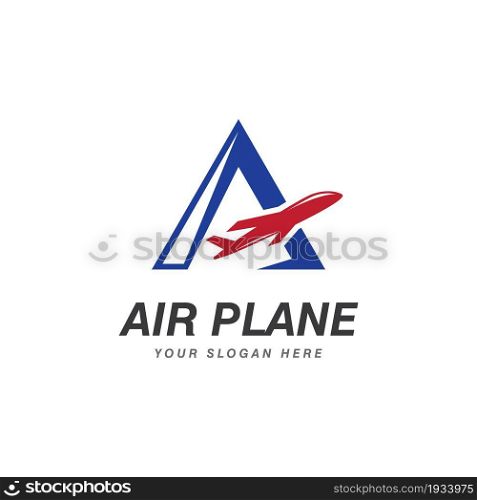 Air Plane illustration logo vector template
