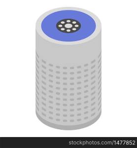 Air purifier icon. Isometric of air purifier vector icon for web design isolated on white background. Air purifier icon, isometric style