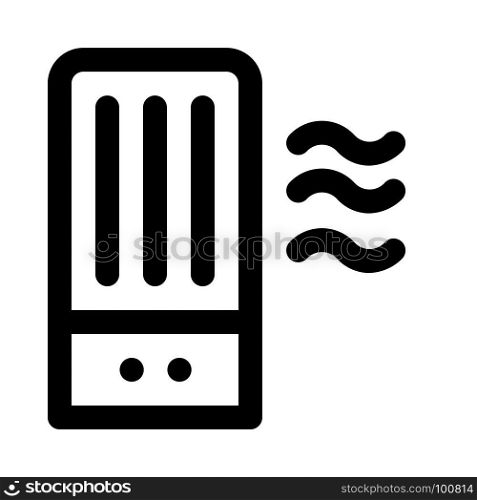 air purifier machine, icon on isolated background