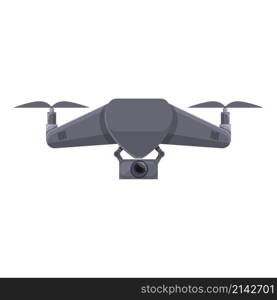 Air quadcopter icon cartoon vector. Camera drone. Aerial control. Air quadcopter icon cartoon vector. Camera drone