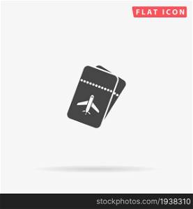 Air Tickets flat vector icon. Hand drawn style design illustrations.. Air Tickets flat vector icon