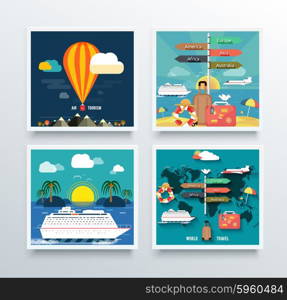 Air tourism and world travel concept. Europe and asia, africa and australia and america, flight aircraft, trip holiday, airplane tour, vacation and journey, transport travelling illustration
