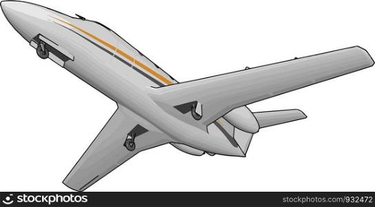 Air transport is an aircraft design for transporting passengers and freight from one location to another using airplanes jets rockets helicopters and drones vector color drawing or illustration