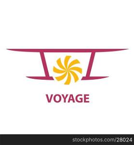 air travel logo. air travel logo design. Vector illustration of icon