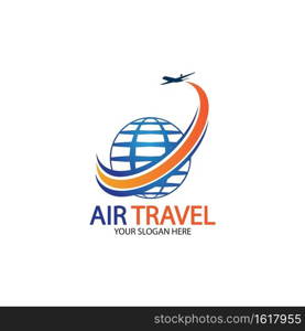 Air Travel logo vector icon design template-vector