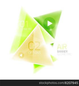 Air triangle abstract background. Air triangle abstract background. 3d geometric vector template