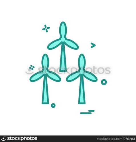 Air Turbine icon design vector