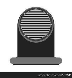 Air vent technology design industrial appliance hvac vector flat icon front view