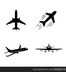 aircraft icon logo vector design template