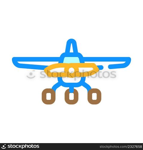 aircraft plane color icon vector. aircraft plane sign. isolated symbol illustration. aircraft plane color icon vector illustration