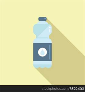 Airline food water icon flat vector. Airplane meal. Air plane. Airline food water icon flat vector. Airplane meal