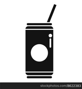 Airline soda drink icon simple vector. Food meal. Air plane. Airline soda drink icon simple vector. Food meal