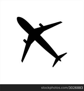 Airplane (Aeroplane) Icon Vector Art Illustration. Airplane (Aeroplane) Icon