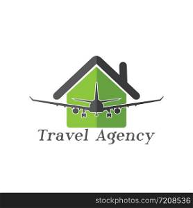 Airplane, Airline Logo Label. Journey, Air Travel, Airliner Symbol. Vector Illustration