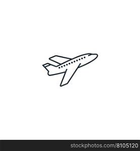 Airplane creative icon from travel icons Vector Image