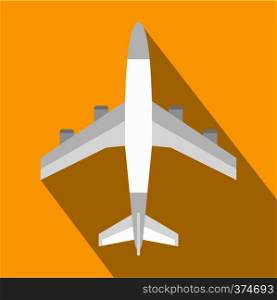 Airplane icon. Flat illustration of airplane vector icon for web design. Airplane icon, flat style