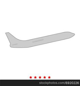 Airplane icon . Flat style. Airplane icon . It is flat style