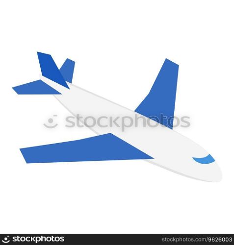 Airplane icon isometric vector. Large modern passenger plane during flight icon. Air transport concept. Airplane icon isometric vector. Large modern passenger plane during flight icon