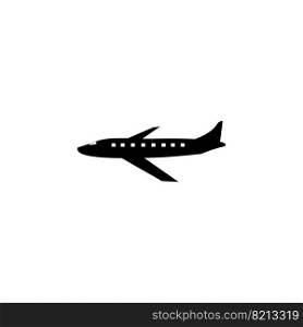 Airplane icon logo, vector design illustration