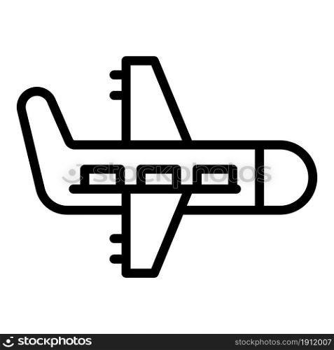 Airplane icon outline vector. Ticket pass. Airline fly travel. Airplane icon outline vector. Ticket pass