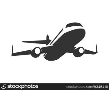 Airplane icon. Simple flat design. Vector illustration.