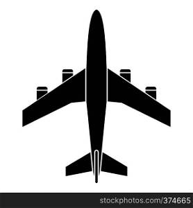 Airplane icon. Simple illustration of airplane vector icon for web design. Airplane icon, simple style