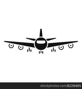 Airplane icon simple vector. Airport transfer. Travel plane. Airplane icon simple vector. Airport transfer