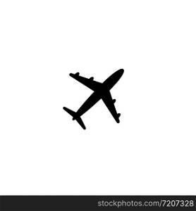 Airplane icon symbol on white background. Vector eps10