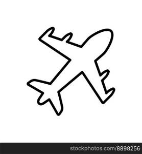 Airplane icon vector design template