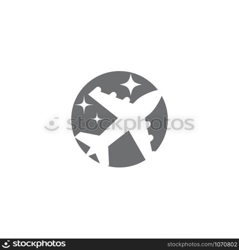 Airplane icon vector illustration design Logo Template