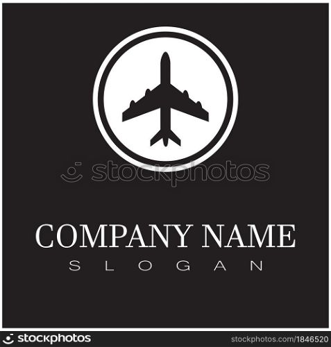 Airplane icon vector illustration design Logo Template
