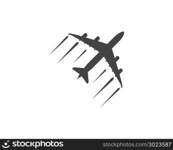 Airplane icon vector illustration design Logo Template