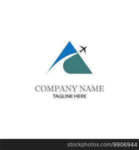 Airplane icon vector illustration design Logo Template