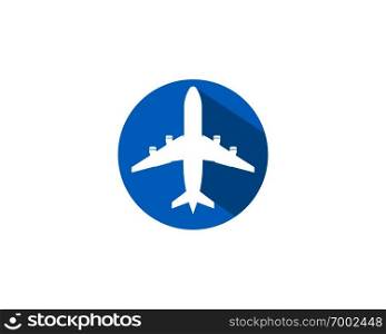 Airplane icon vector illustration design Logo Template - Vector