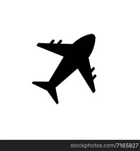 Airplane icon vector isolated on white background