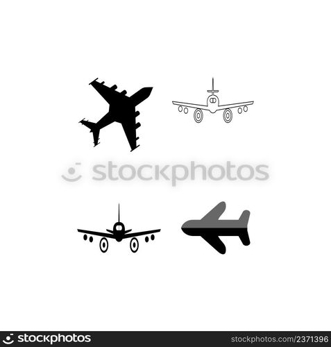 airplane icon vector logo illustration design