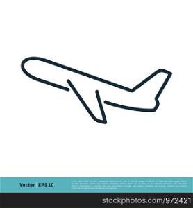 Airplane Icon Vector Logo Template Illustration Design. Vector EPS 10.