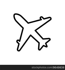 Airplane Icon Vector Simple Design