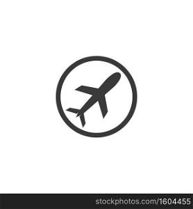 Airplane illustration logo vector design