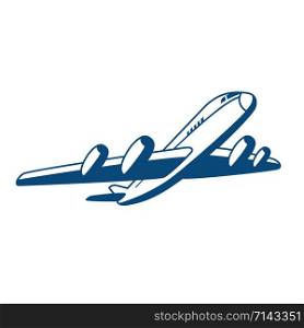 Airplane logo design concept. Plane icon.