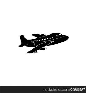 airplane logo icon vector design template