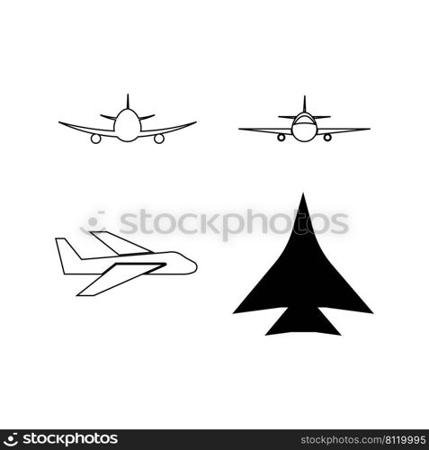 airplane logo stock illustration design